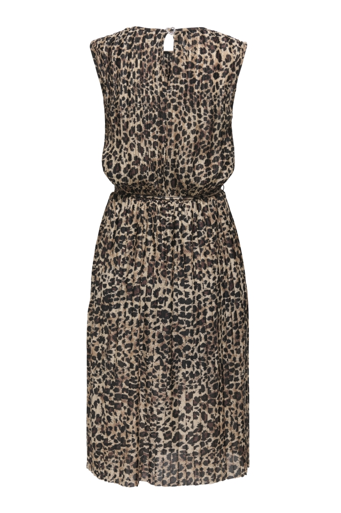 ONLELEMA S/L PLISSE DRESS BOX JRS 15201887 CARTOUCHE/JRS FURRY LEO